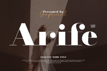 Arife Elegant Serif Font Typeface