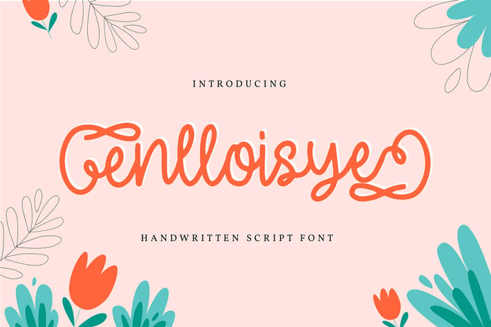Enlloisye | Handwritten Script Font