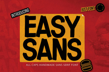 Easysans - All Caps Handmade Sans Serif Font