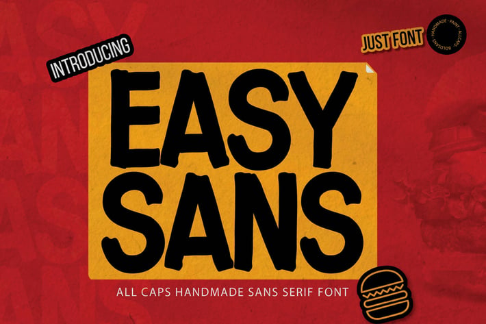 Easysans - All Caps Handmade Sans Serif Font
