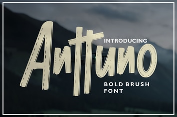 Anttuno | Bold Brush Font