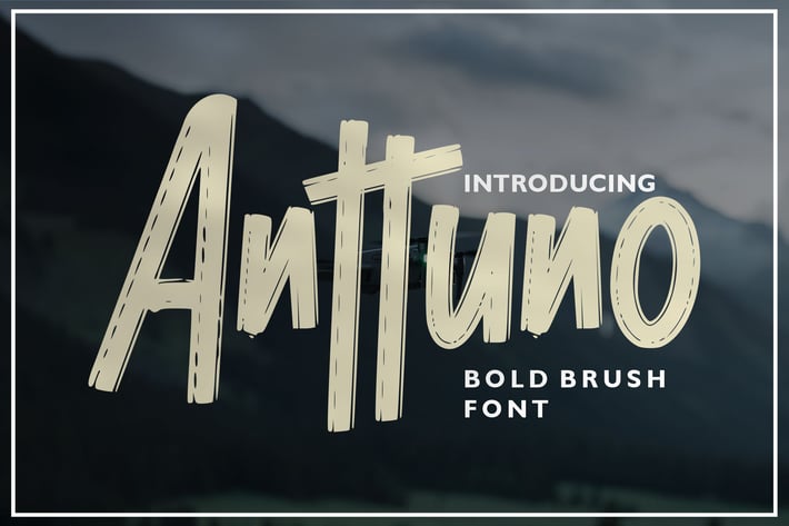 Anttuno | Bold Brush Font