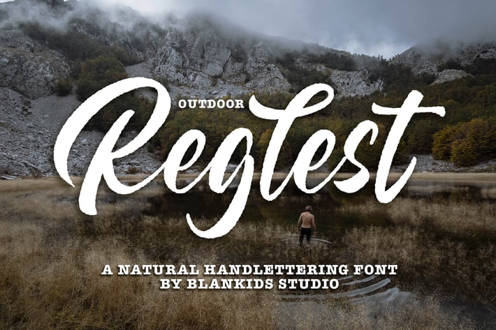 Reglest a Natural Handlettering Font