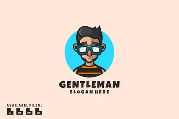 Gentleman Logo Mascot