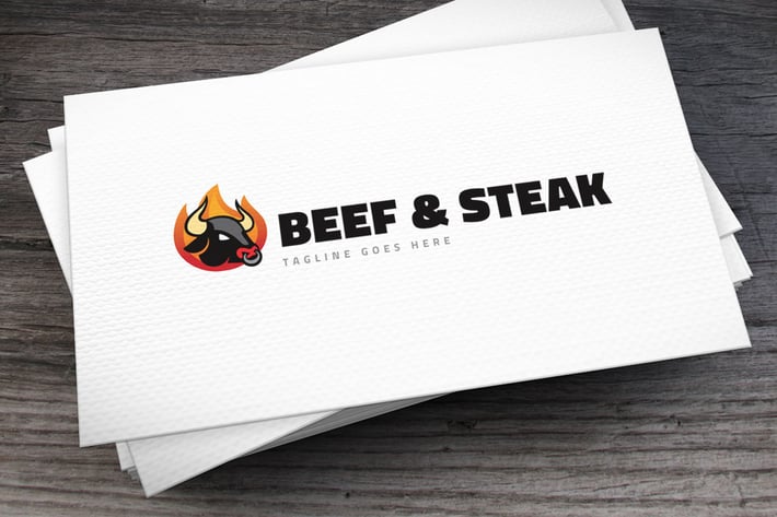 Steak Bar Logo Template