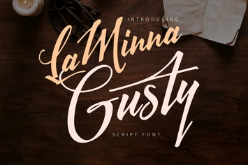 LaMinna Gusty | Script Font