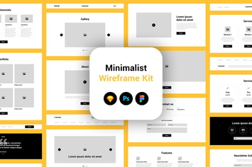 Minimalist Wireframe Kit