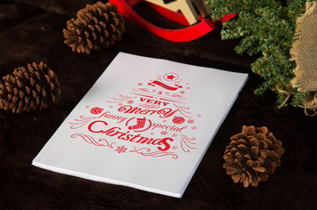 A4 Brown Christmas Mock Up