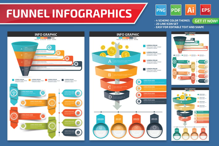 Sales Funnel Infographics design