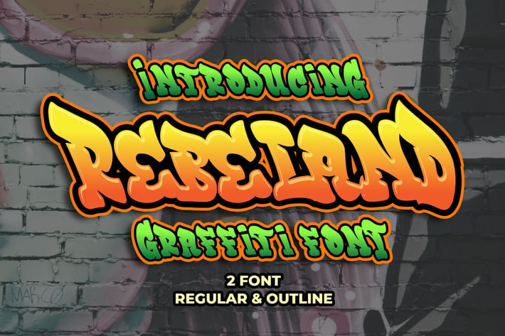 Rebeland - Graffiti Font
