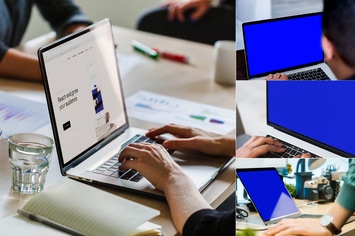 laptop display mockup