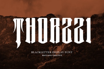 Thorzzi Blackletter Display Font