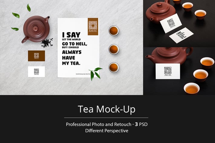 Tea Stationery Mock-Up