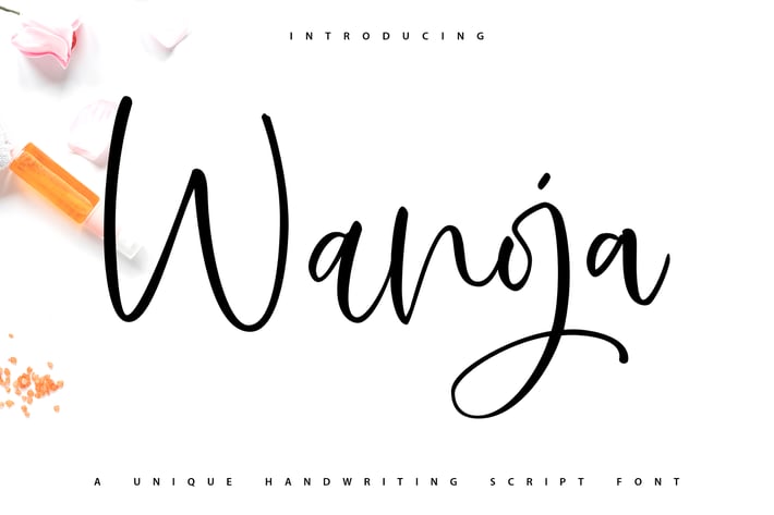 Wanoja | Unique Handwriting Script Font