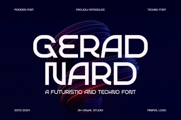 Gerad Nard - Futuristic & Tech Font