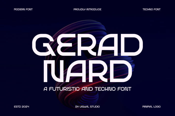 Gerad Nard - Futuristic & Tech Font