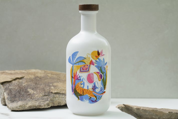 Multipurpose Porcelain Bottle Mockup