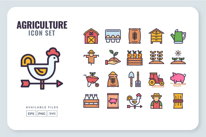 Agriculture Icon Set