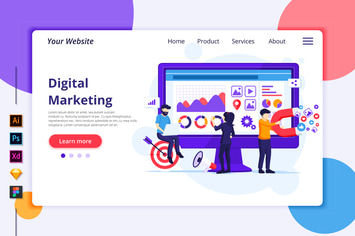 Digital Marketing Illustration