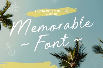 Memorable Font Script