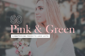 50 Pink & Green Lightroom Presets and LUTs