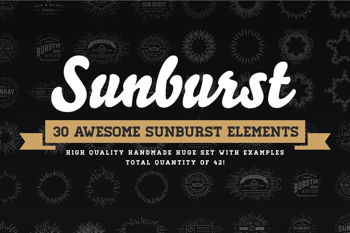 Sunburst - 30 Awesome Sunburst Elements