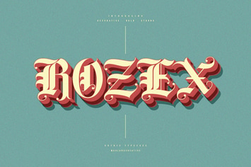 Rozex - Bold Decorative Gothic Font