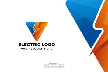 Electric Gradient Logo Template