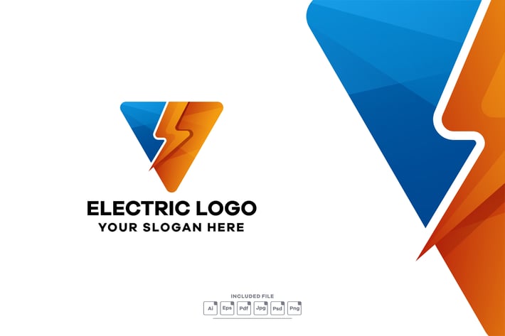 Electric Gradient Logo Template
