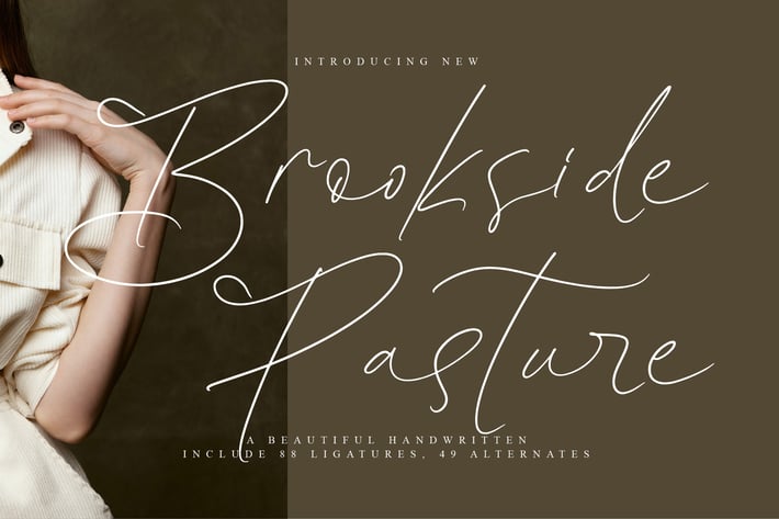 Brookside Pasture Script Font