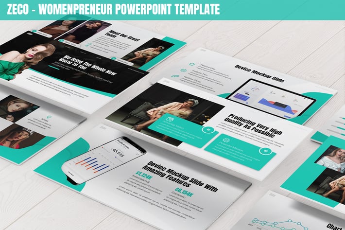 Zeco - Womenpreneur Powerpoint Template