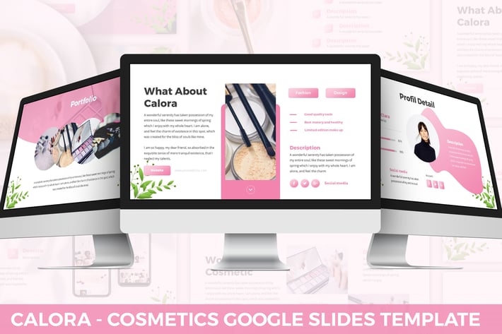 Calora - Cosmetics Google Slides Template