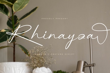 Rhinayza Modern Signature Script