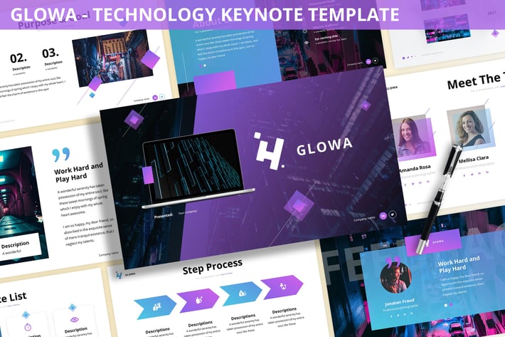 Glowa - Technology Keynote Template