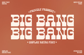 Big Bang Display Retro Font