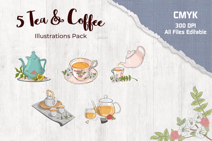 Tea and Coffee Illustration