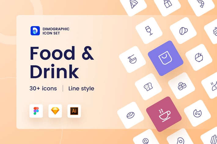 Food & Drink Icon Set UZ