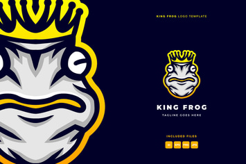 King Frog Logo Template