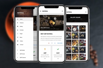 AMP Material Mobile | Google AMP Mobile Template