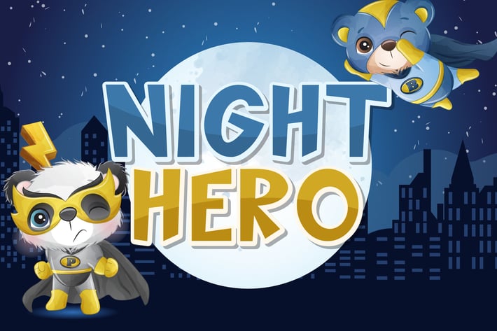 Night Hero Display Font