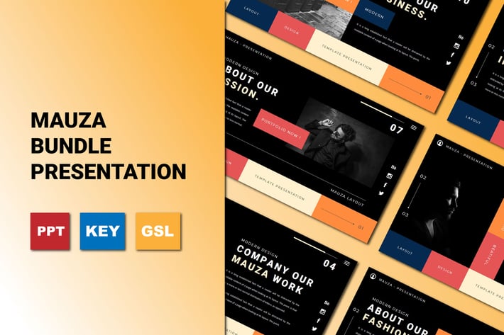 Mauza Bundle Presentation Template 