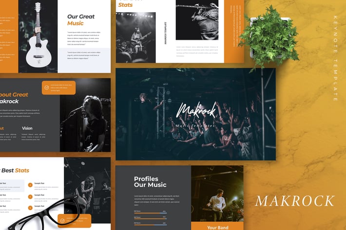 MAKROCK - Music Keynote Template