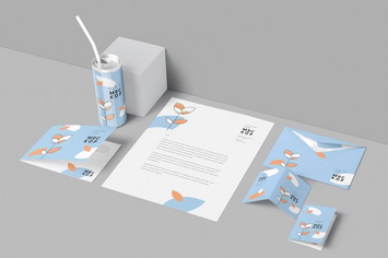 4 Stationery Mockup Scenes