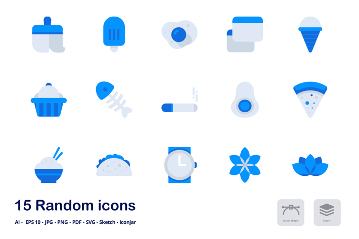 Random Accent Duo Tone Icons