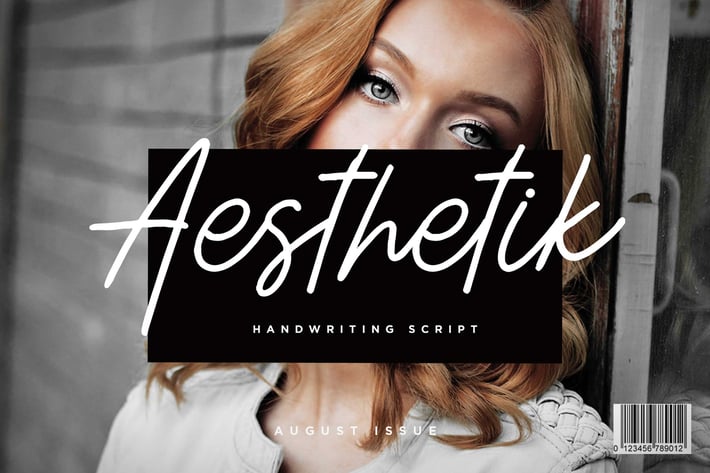 Aesthetik - Handwriting Font