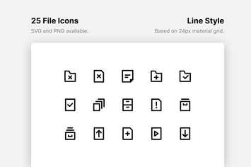 File Line Icons