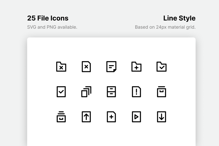 File Line Icons