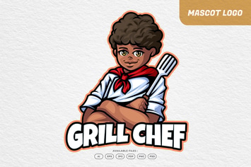 Grill Bbq Chef Food Logo