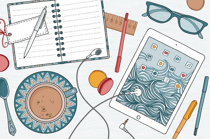 Hand Drawn Desktop Items