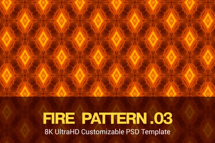 8K UltraHD Seamless Fire Pattern Background